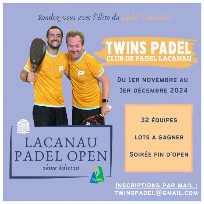 1 au 30 novembre padel tournois